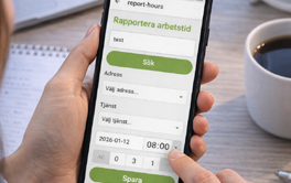 Rapportera antal timmar